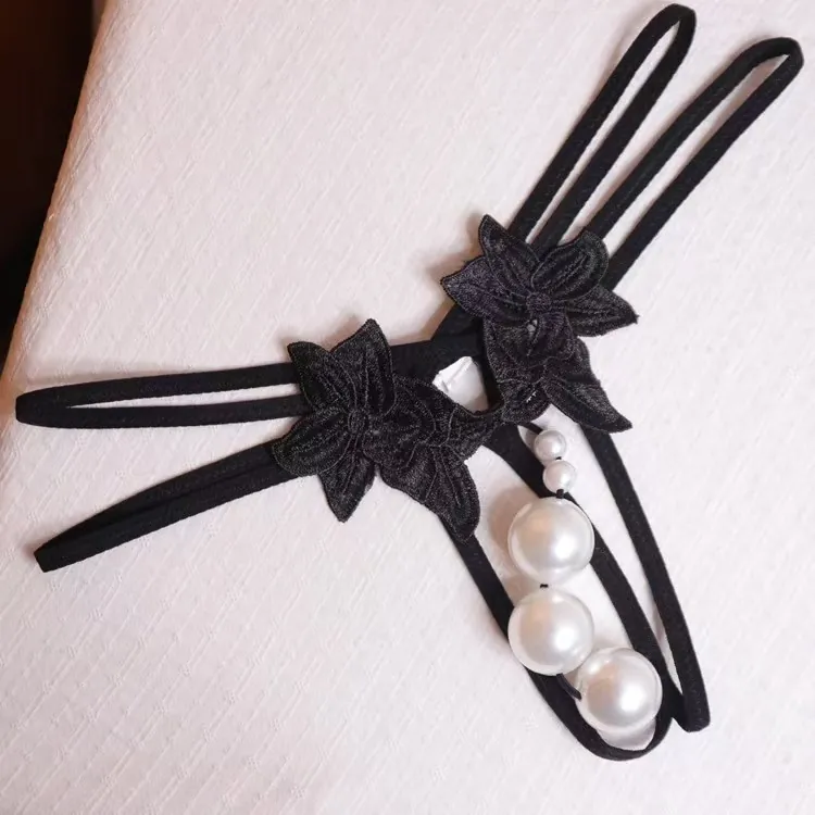Oversized Pearl Thong