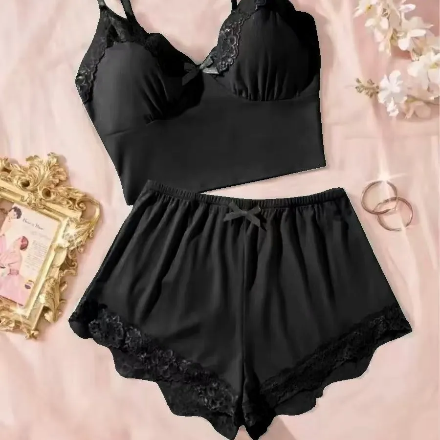 Cami and Shorts Pajama Set with Pads
