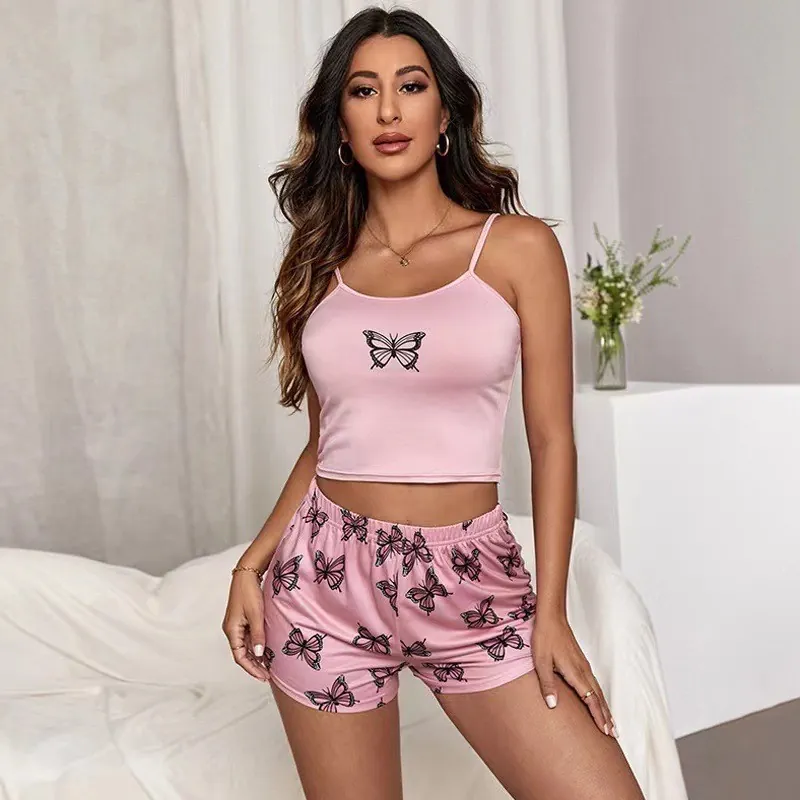 Butterfly Cami and Shorts Sleep Set