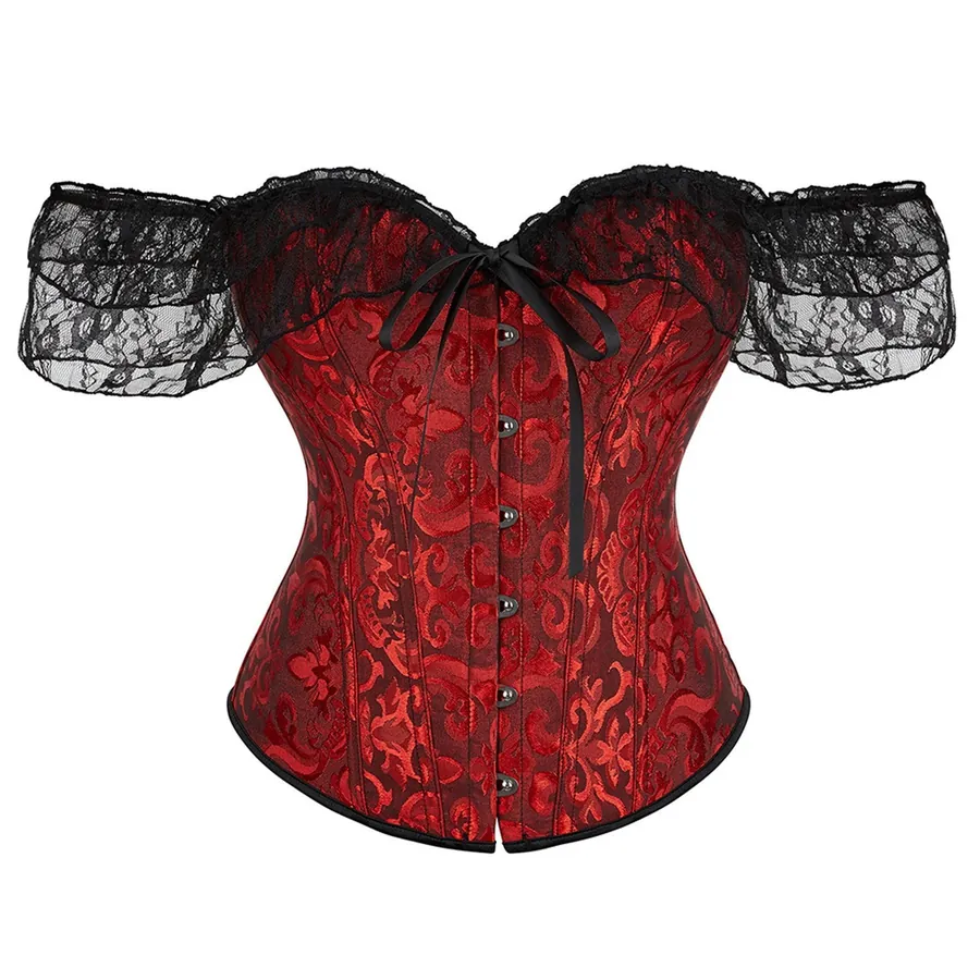 Lace Boned Corset Bustier