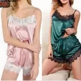 Satin Robe and Nightdress Set