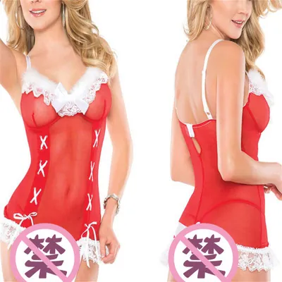 Christmas Bodysuit with Straps