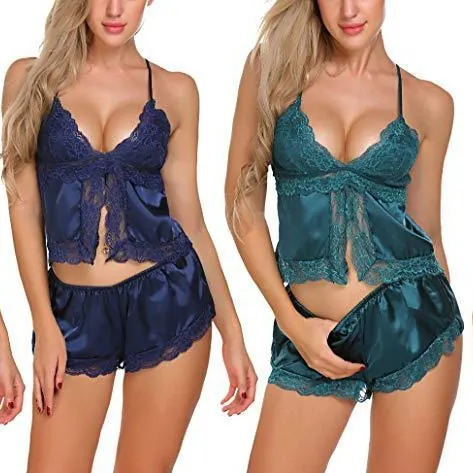 Lace Cami and Shorts Sleep Set
