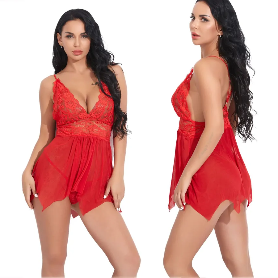 Mesh Strappy Nightdress