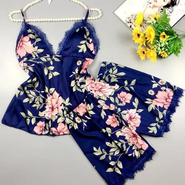 Printed Cami and Shorts Set