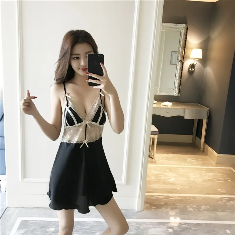 Bow-Accent Slip Nightdress