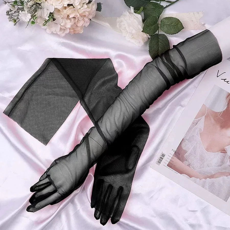 Sheer Tulle Gloves