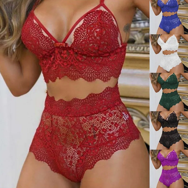 Lace Tie-Side Three-Piece Set