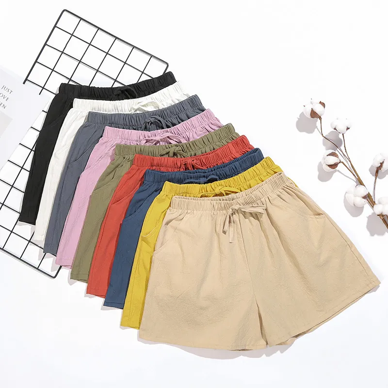 Cotton-Feel Wide-Leg Lounge Shorts