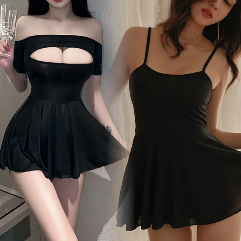 Sheer Open-Back Cami Nightdress