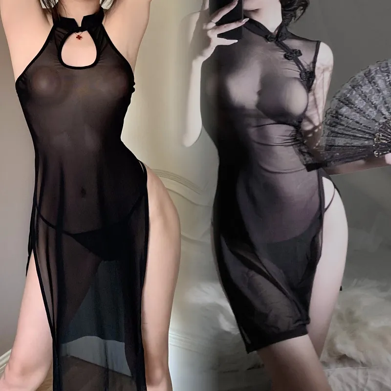 High-Slit Qipao Roleplay Costume