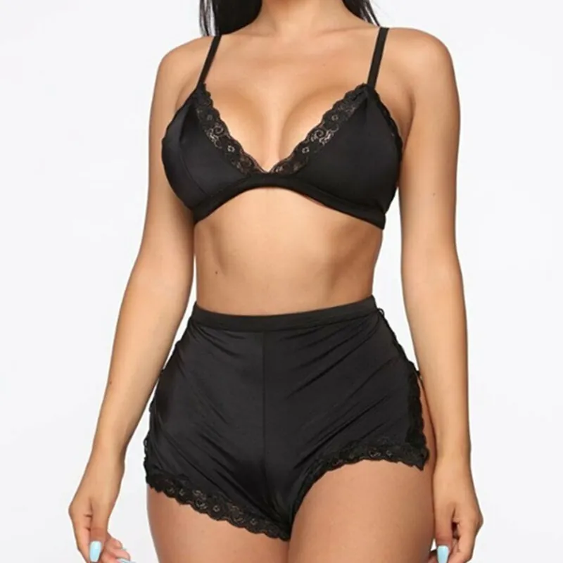 Satin Cami and Shorts Pajama Set