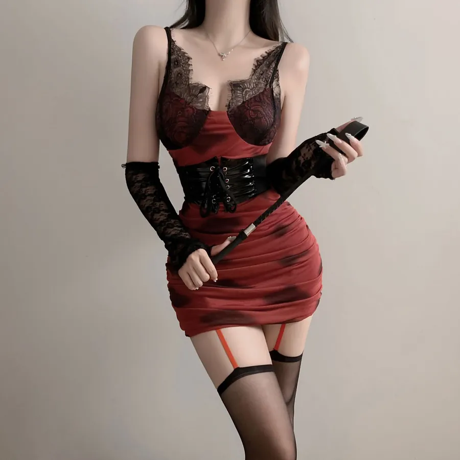 Lace Bodycon Slip Dress