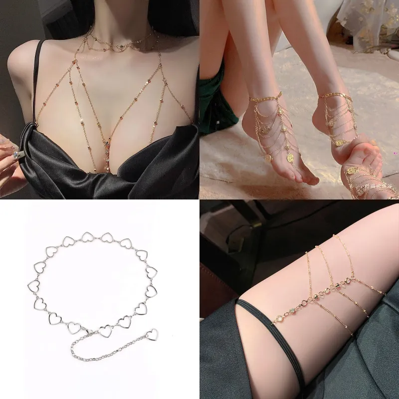 Layered Fringe Ankle Chain