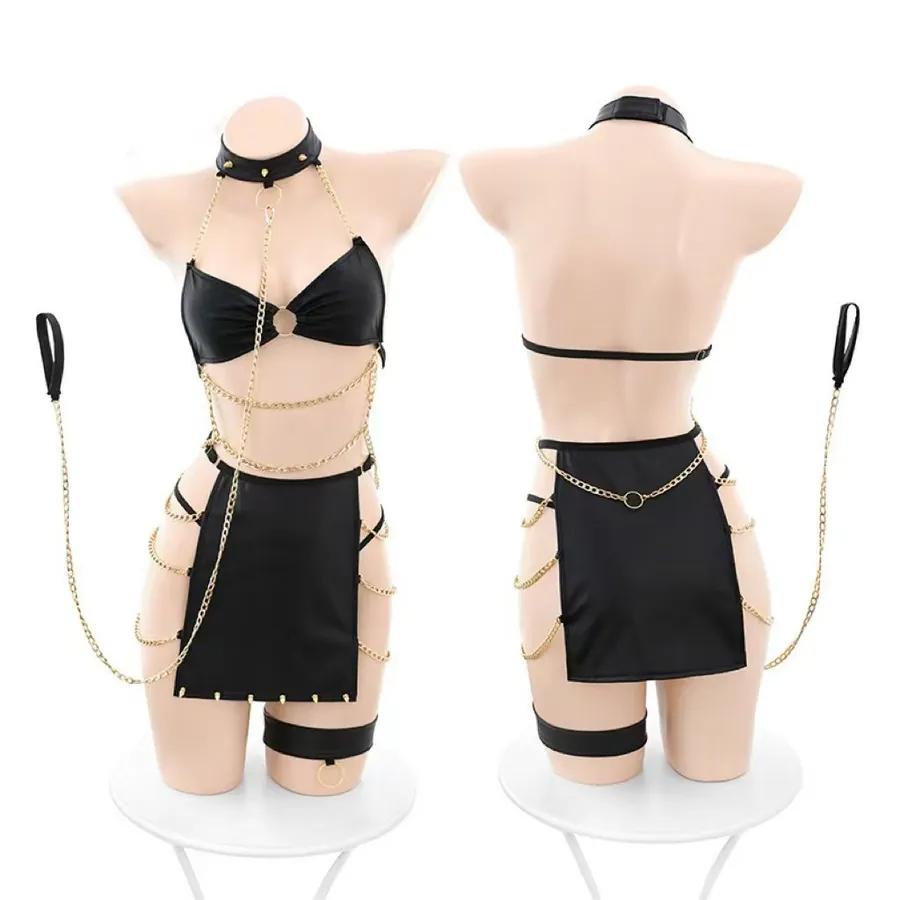Black Gold Cutout Bodysuit