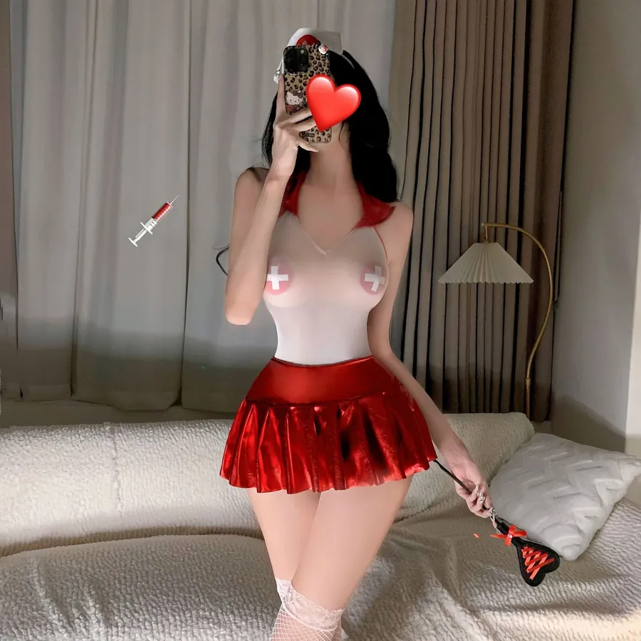 Nurse Roleplay Bodysuit Set