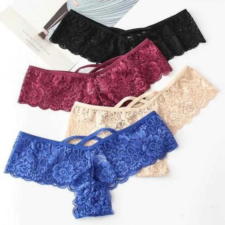 Low-Rise Lace Thong for Women