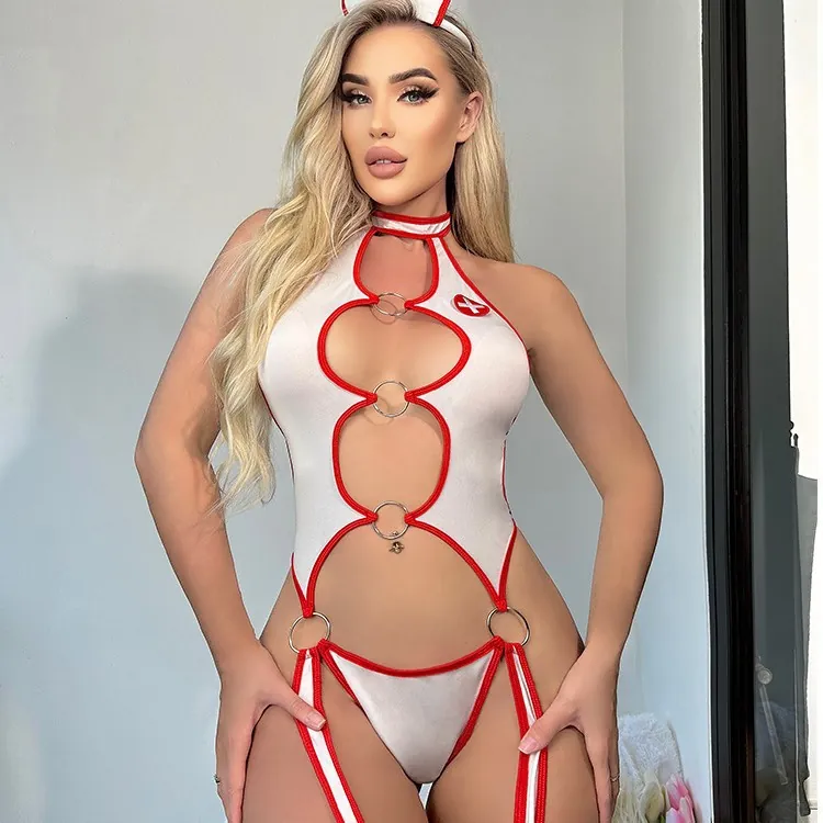 Cutout Nurse Roleplay Costume Set