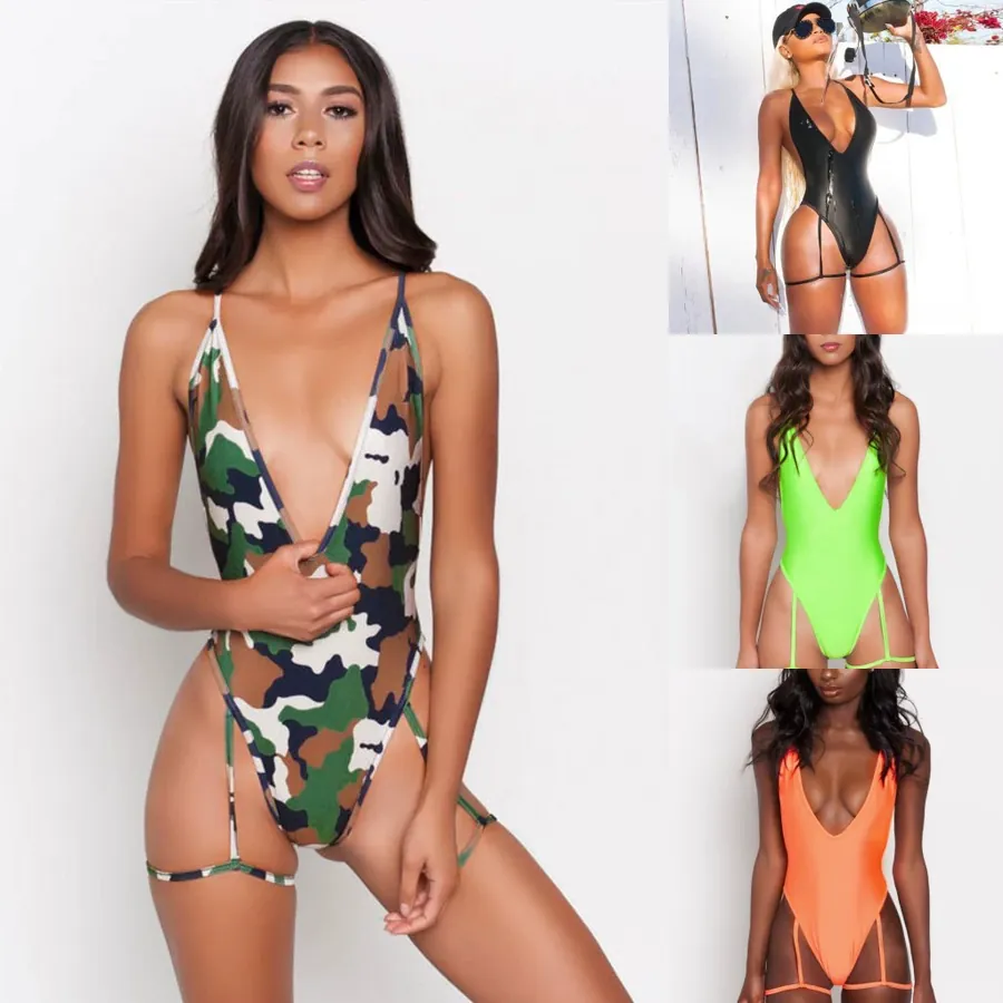 Fluorescent Green Strappy Bodysuit