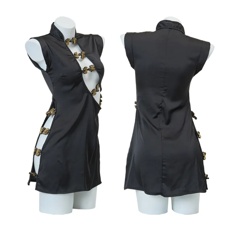 Cutout Qipao Roleplay Costume Set
