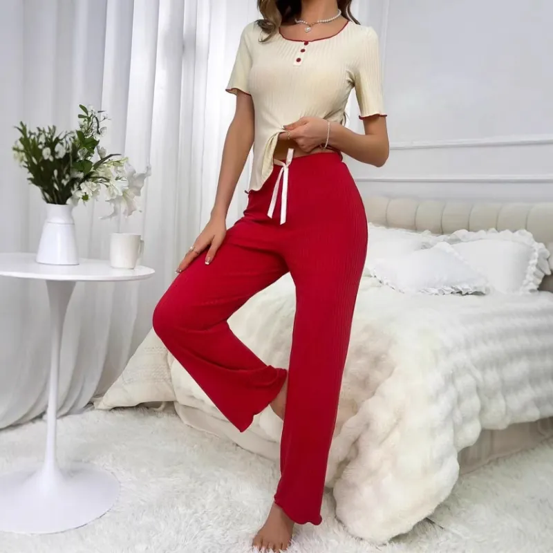 Ribbed Knit Tank and Pants Set