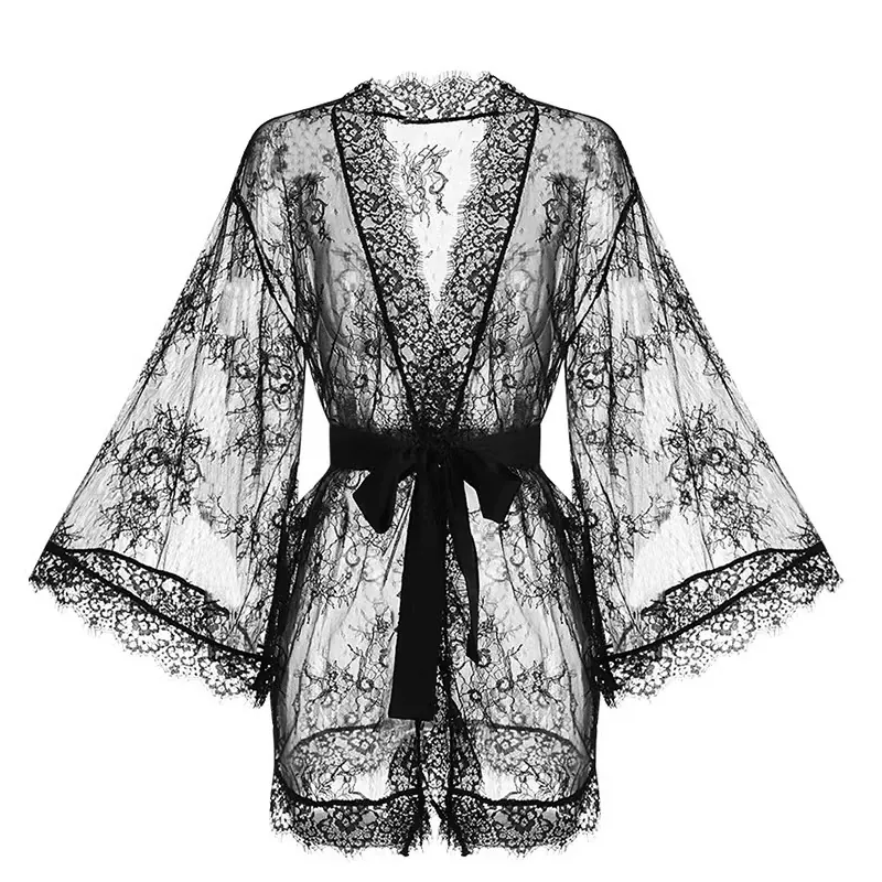 Lace Robe Lingerie Set