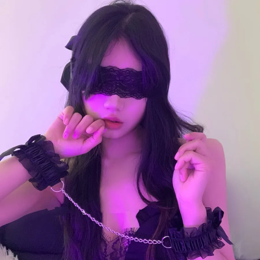 Lace Eye Mask with Ribbon Tie