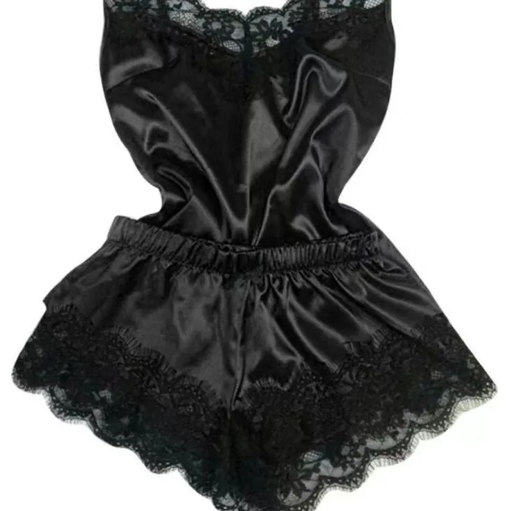 Sheer Lace Cami Pajama Set