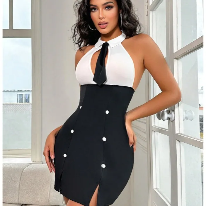 Secretary Bodycon Roleplay Costume Set