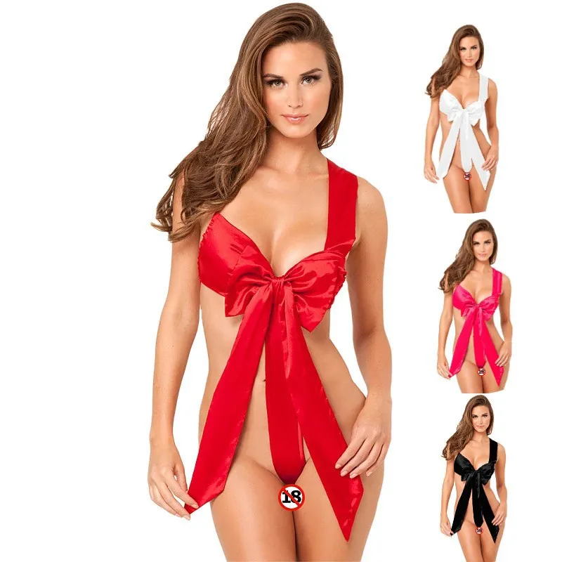 Christmas Bow Bodysuit Set