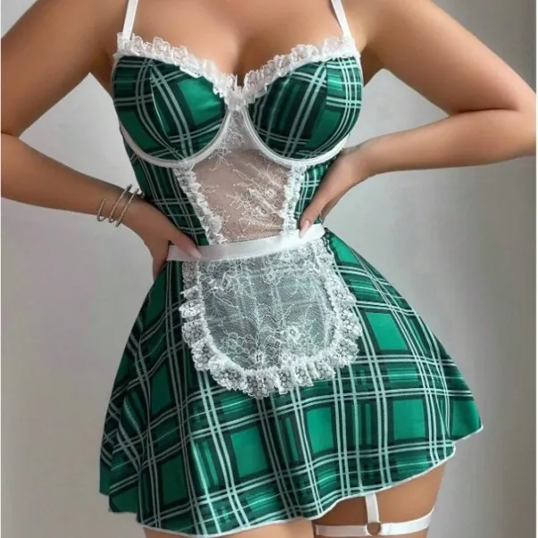 Roleplay Costume Bodycon Dress Lingerie Set