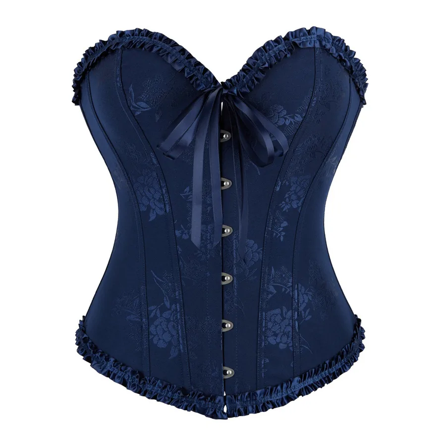 Jacquard korset met baleinen