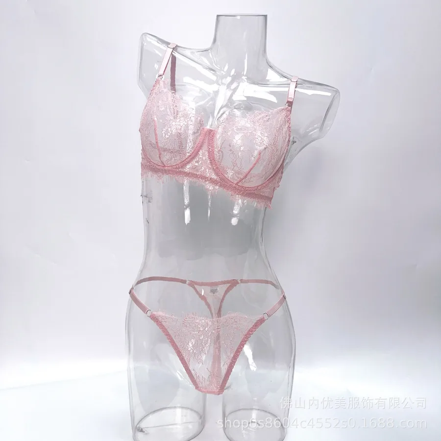 Set corsetto senza spalline con finiture in pizzo