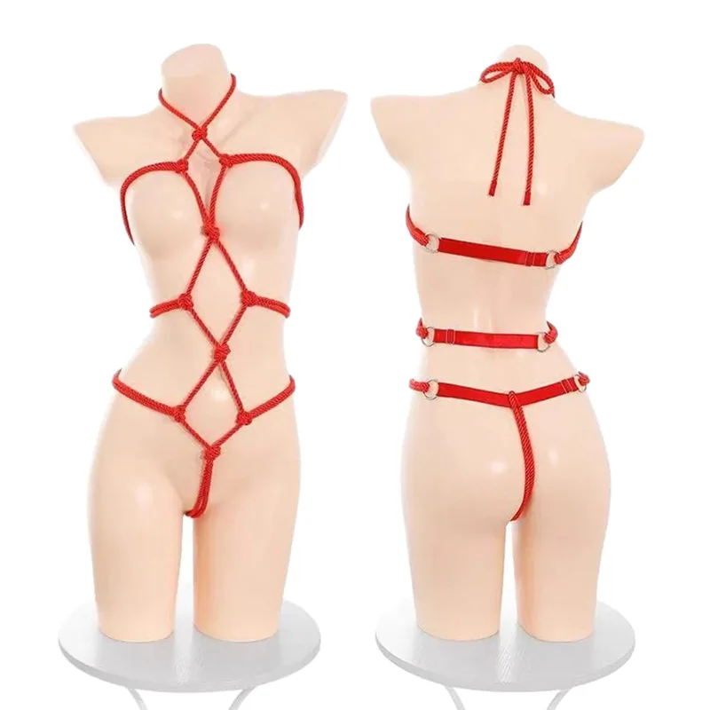 Conjunto de medias transparentes con aberturas
