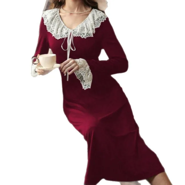 Fischkleid-Set mit Spitzenschleife