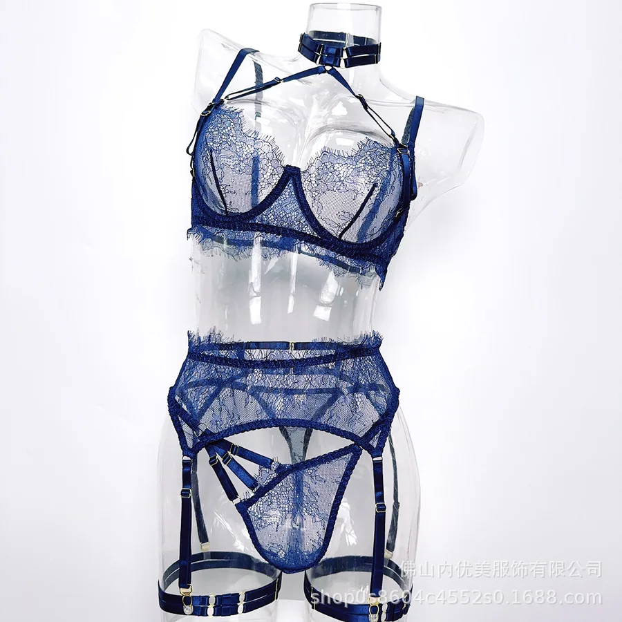 Transparentes Mesh-Cutout-Bodysuit-Set