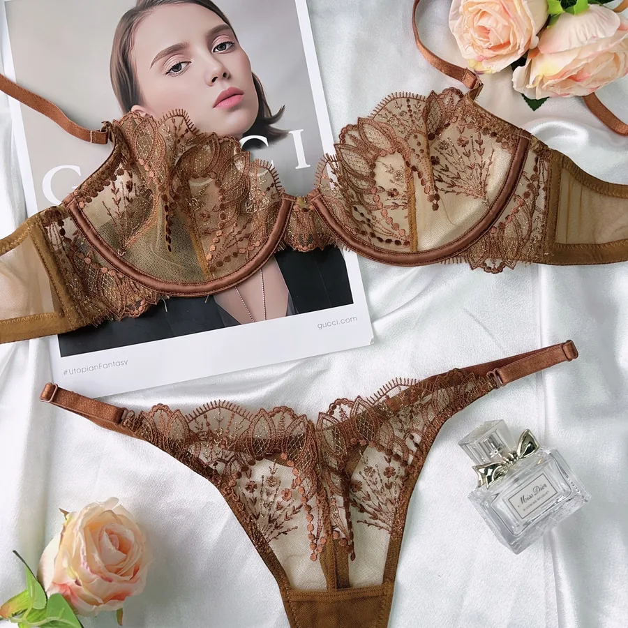 Set reggiseno push-up in pizzo