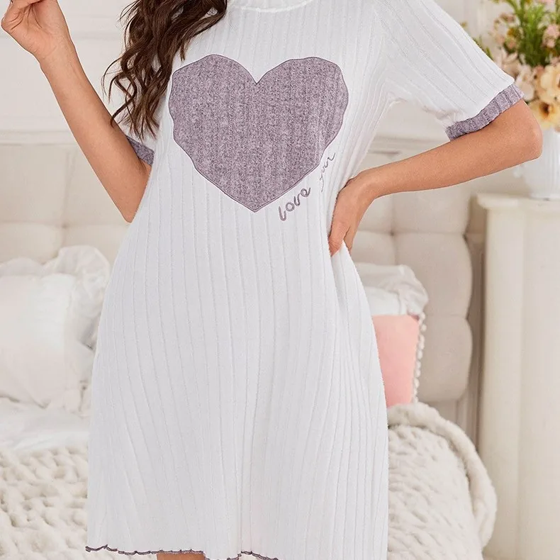 Pyjama set met hartprint