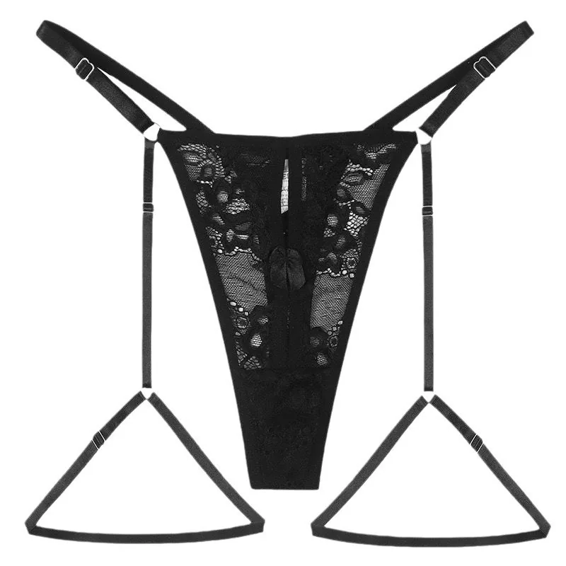 String à laçage en dentelle transparente