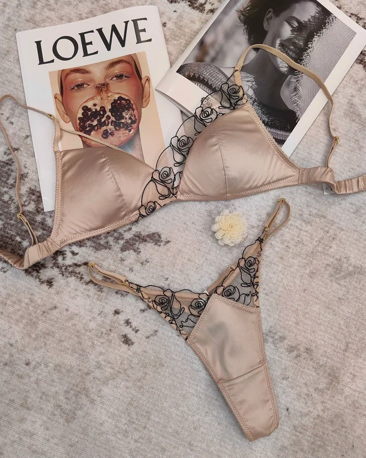 Nude with thong