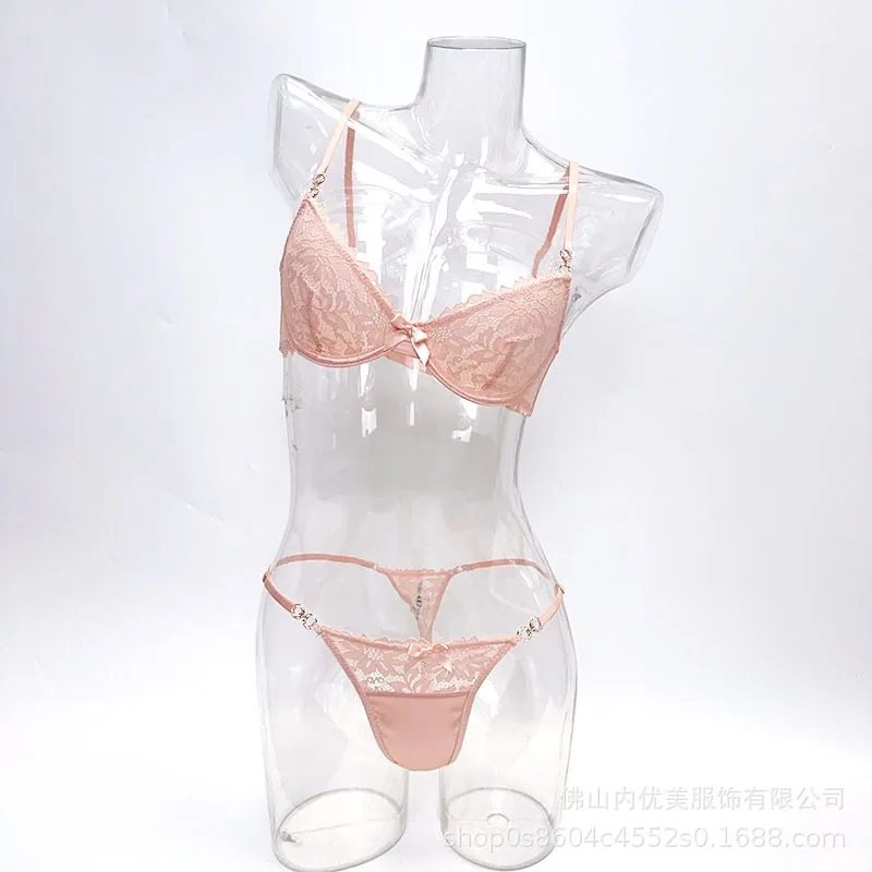 Spitzen-Schleifen-Tanga-Set