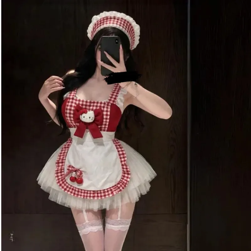 Conjunto de Fantasia de Empregada Gatinha Doce