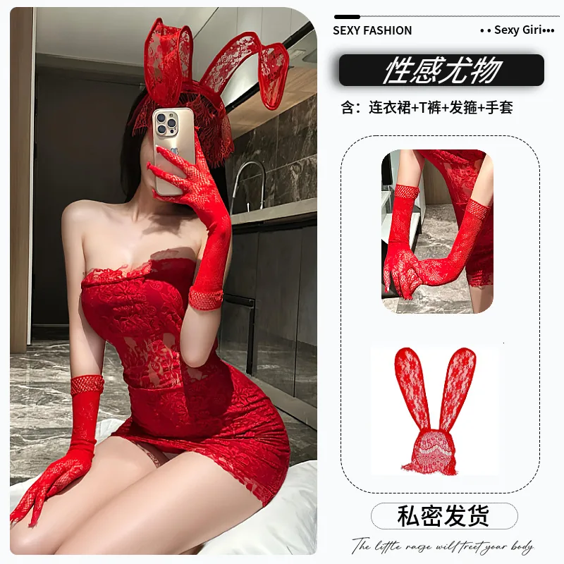 Spitzen-Cutout-Bodycon-Rollenspiel-Kleid