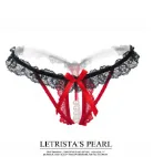 Pearl Thong with Ruffle Detail