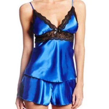 Sovetøjssæt med camisole i bolsjestribede farver