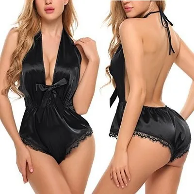 Zijdezachte bodysuit met halterbandjes