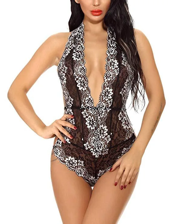 Body senza schiena con finiture in pizzo