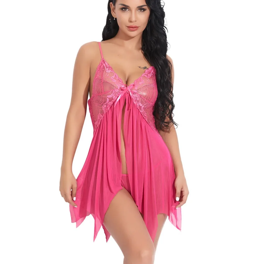 Camisola transparente plissada em tule com acabamento em renda