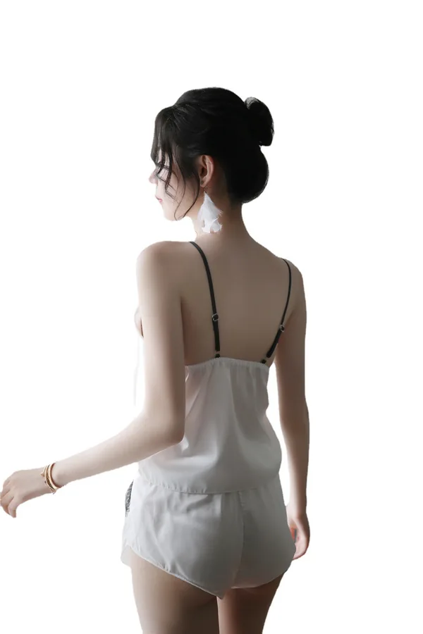 Ensemble de nuit caraco et short imprimé