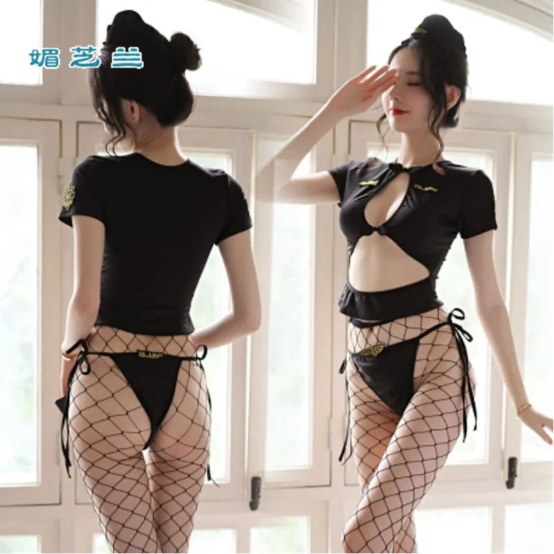 Costume bodysuit de jeu de rôle policière